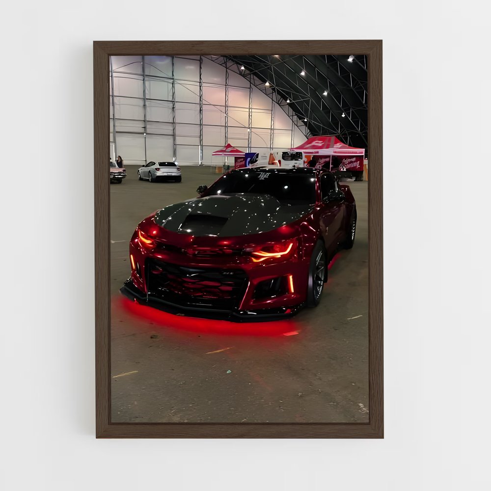 Poster Camaro en Lumières – affiche Chevrolet (vue 5)